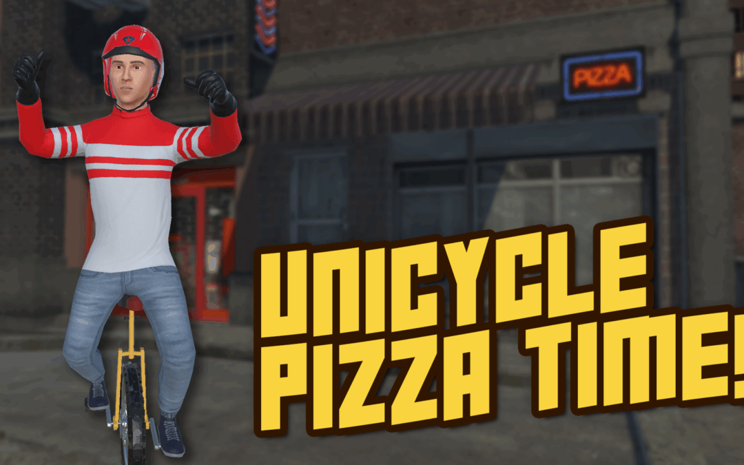 Unicycle Pizza Time!
